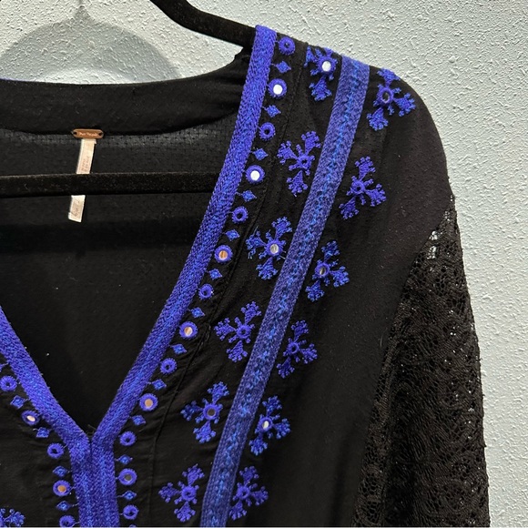 Lace Sleeve Free People Top - Picture 4 of 4